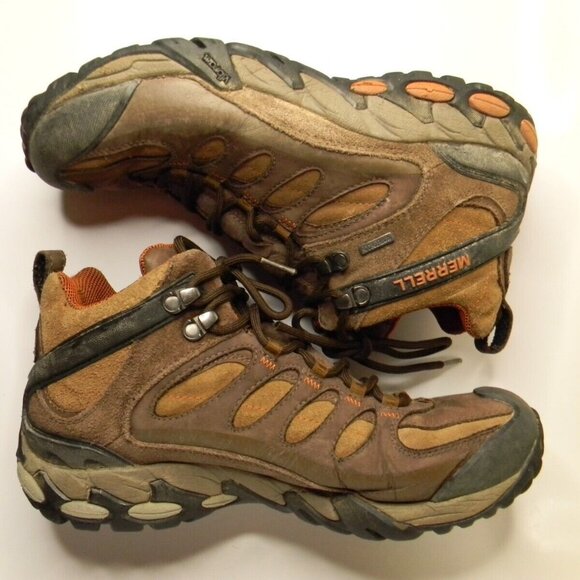 Mens Merrell Refuge Core Mid Waterproof Coffee Bean Boots Size 9 main image 12